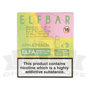 Apple Peach Elfa Pre-filled Pods By Elf Bar