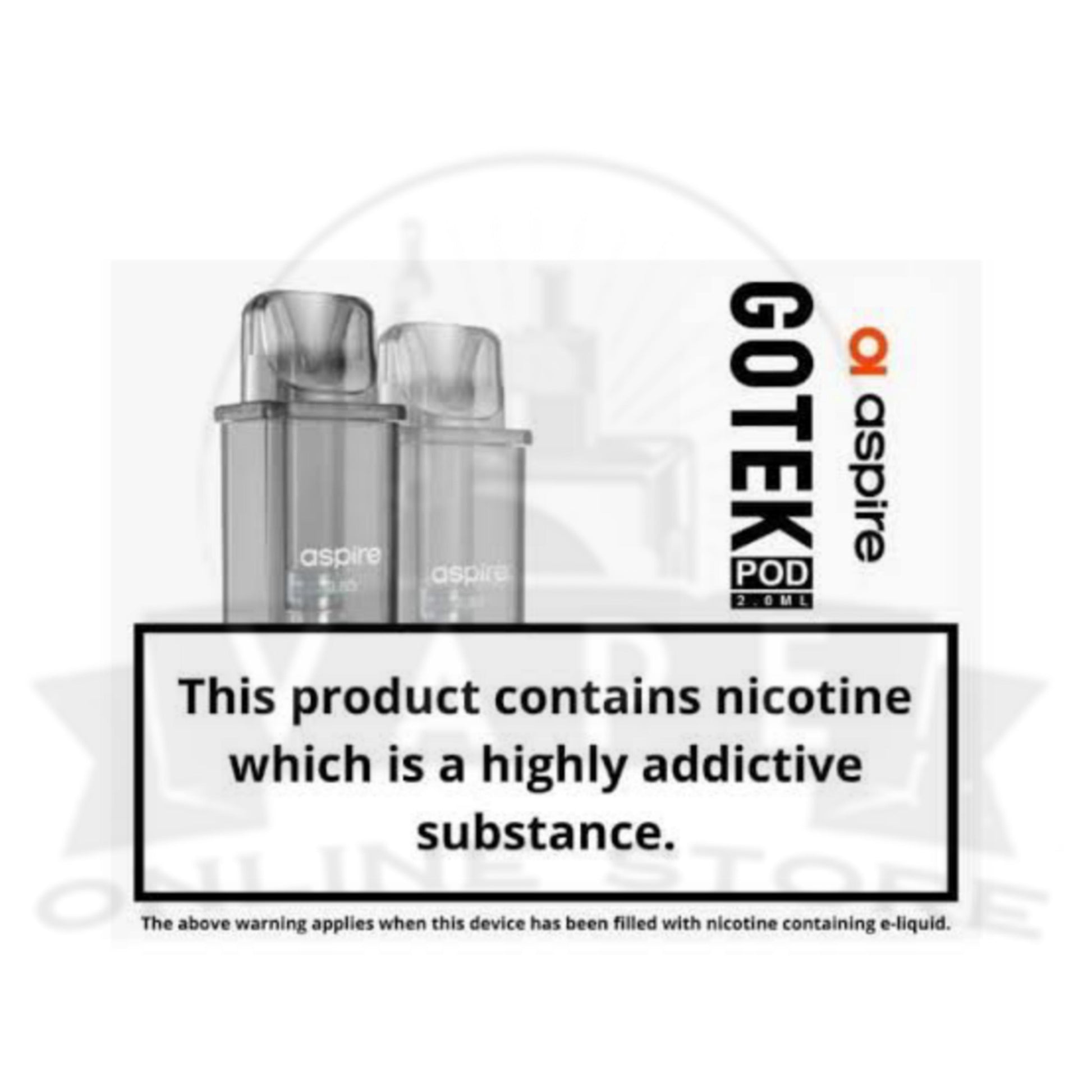 Aspire Gotek X Pod Kit Bundle + Pod + 2 Nic Salts Deal
