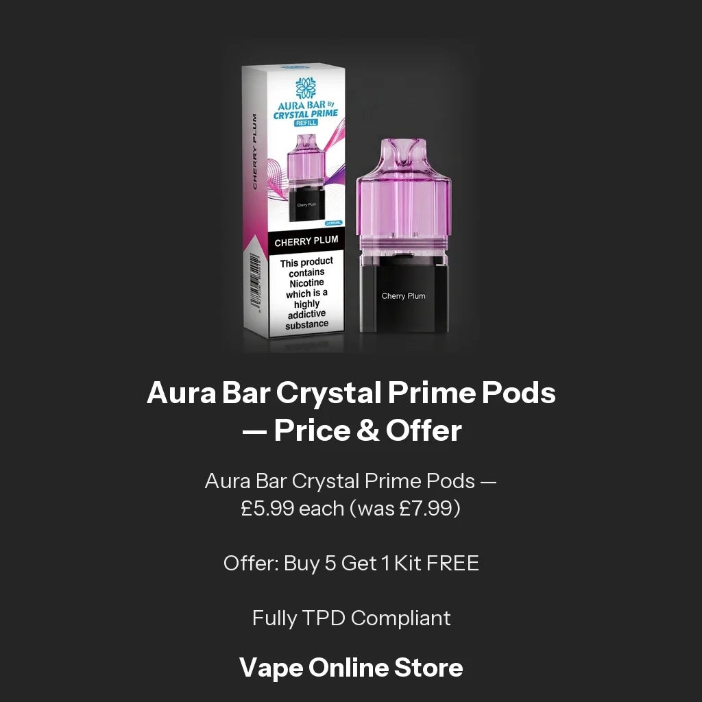 Aura Bar Crystal Prime Pods | Buy 5 Get 1 Kit FREE