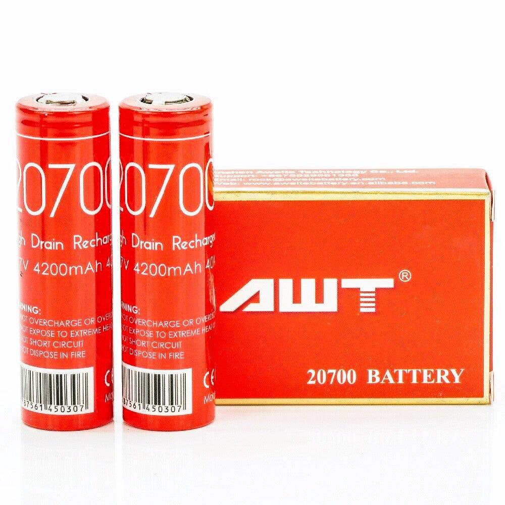 Awt 20700 4200ah 40a Li-mn Battery | Pack Of 2