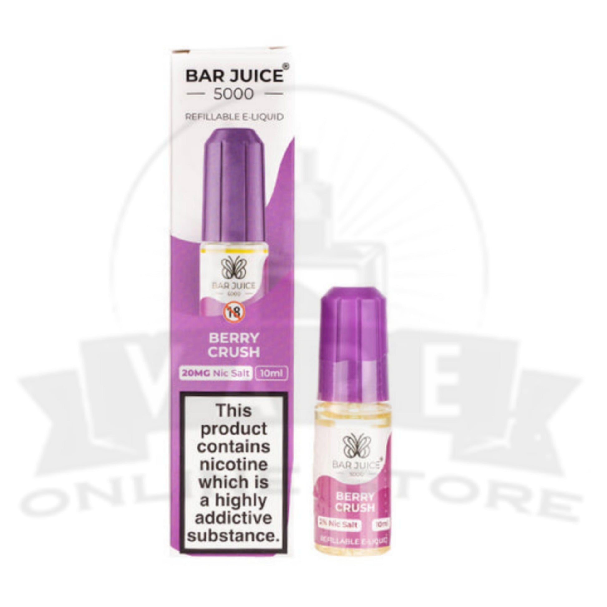 Berry Crush Bar Juice 5000 Nic Salt E-Liquid | 5 for £10