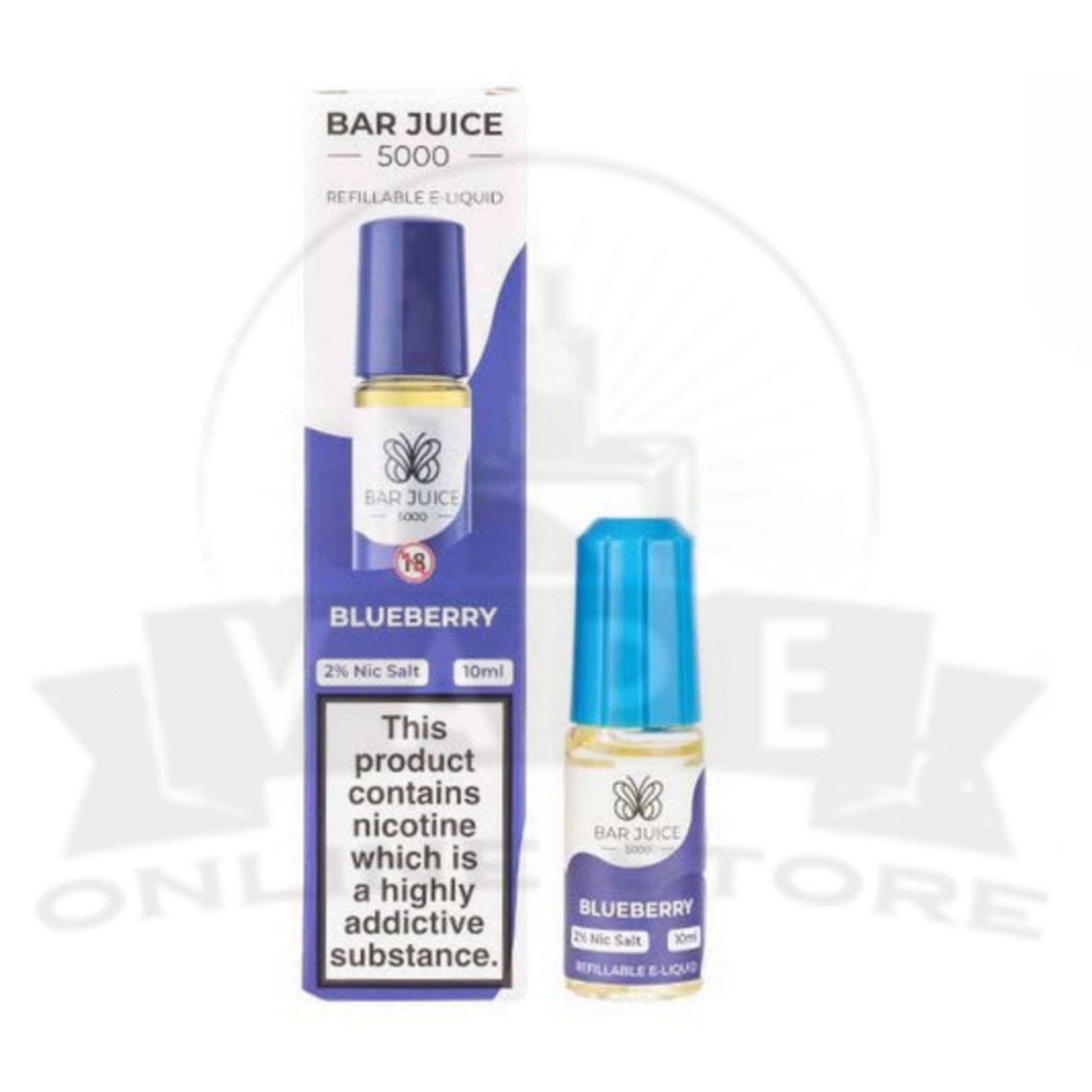 Blueberry Bar Juice 5000 Nic Salt E-Liquid | 4 for £10