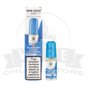 Blueberry Cherry Cranberry Bar Juice 5000 Nic Salt E-Liquid | 4 for £10