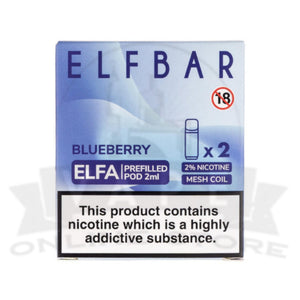Blueberry Elfa Pre-filled Pods By Elf Bar