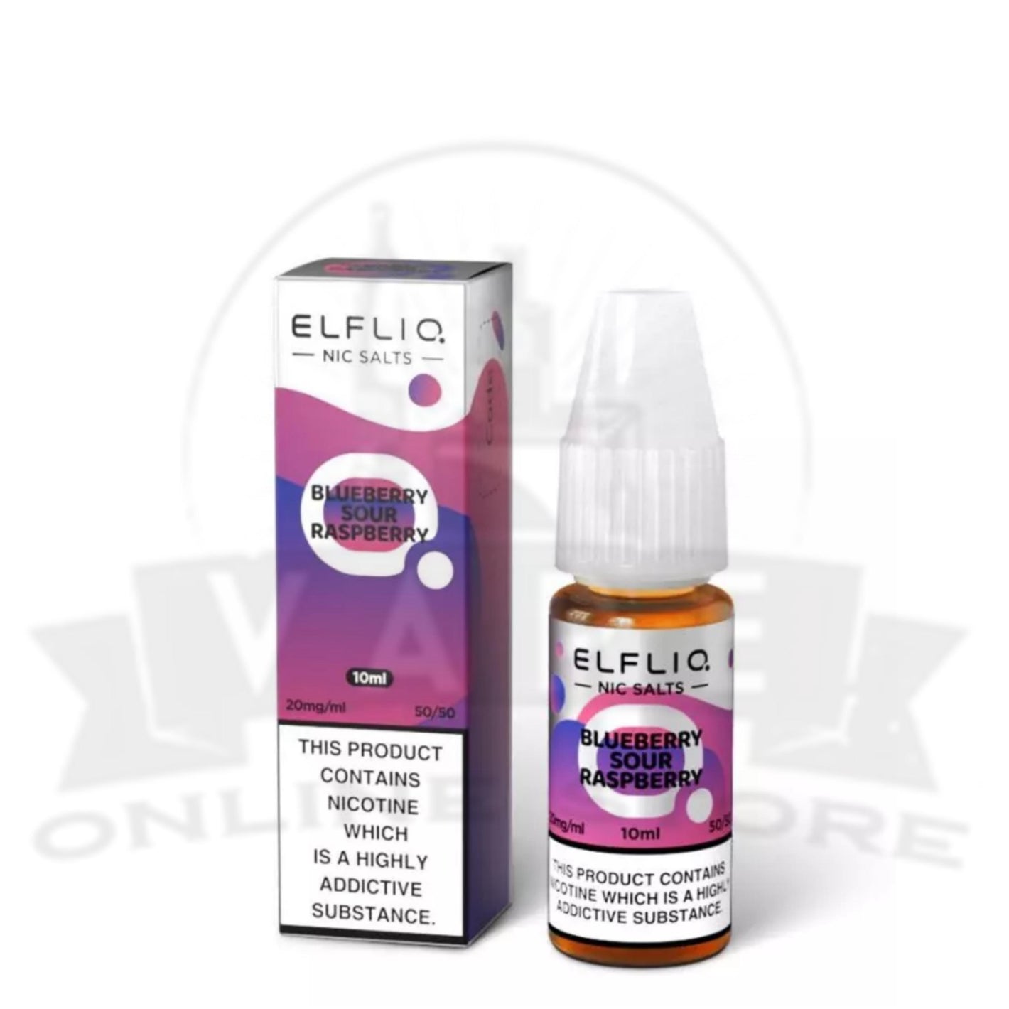 Elf Bar Blueberry Sour Raspberry Elfliq 10ml Nic Salt | 5 for £10