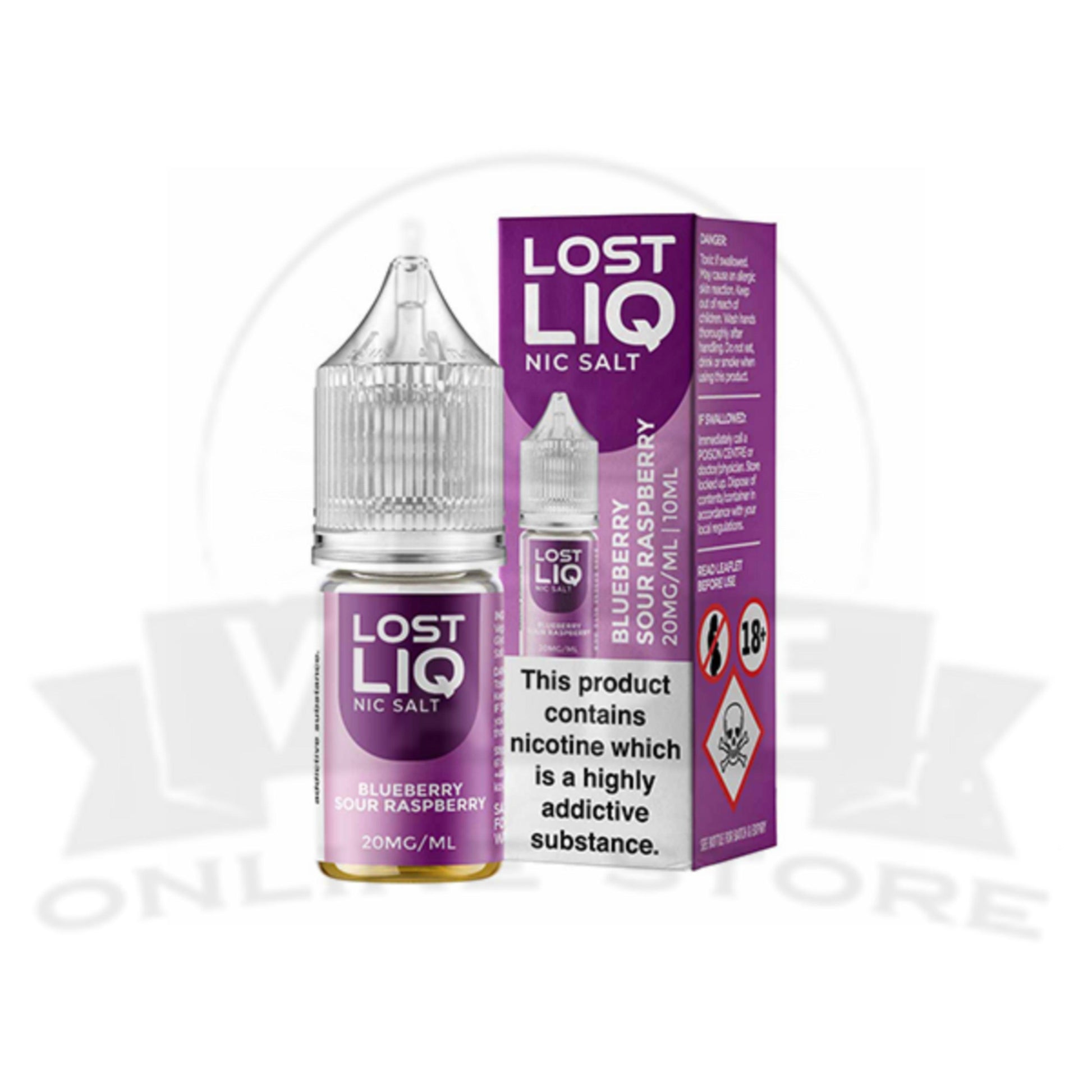 Blueberry Sour Raspberry Lost LIQ Nic Salt 10ml