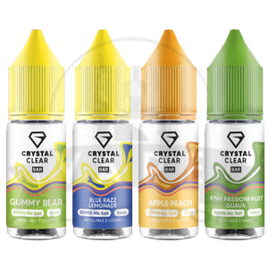 Box Of 10 Crystal Clear 10ml Nic Salts | Best Wholesale E-Liquid