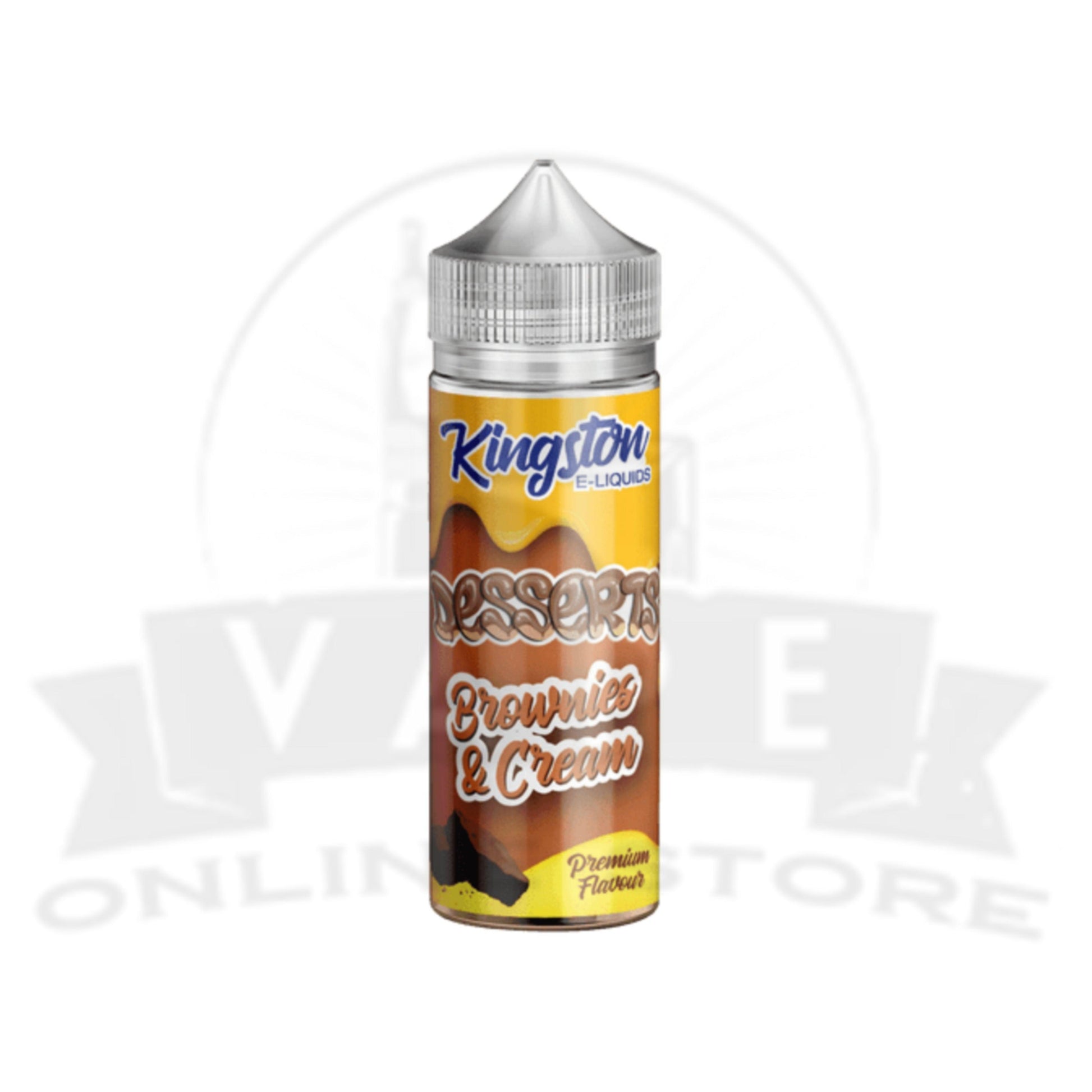 Brownie And Cream Kingston Desserts 100ML E-Liquid Shortfills