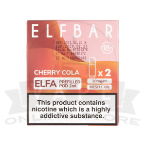 Cherry Cola Elfa Pre-filled Pods By Elf Bar
