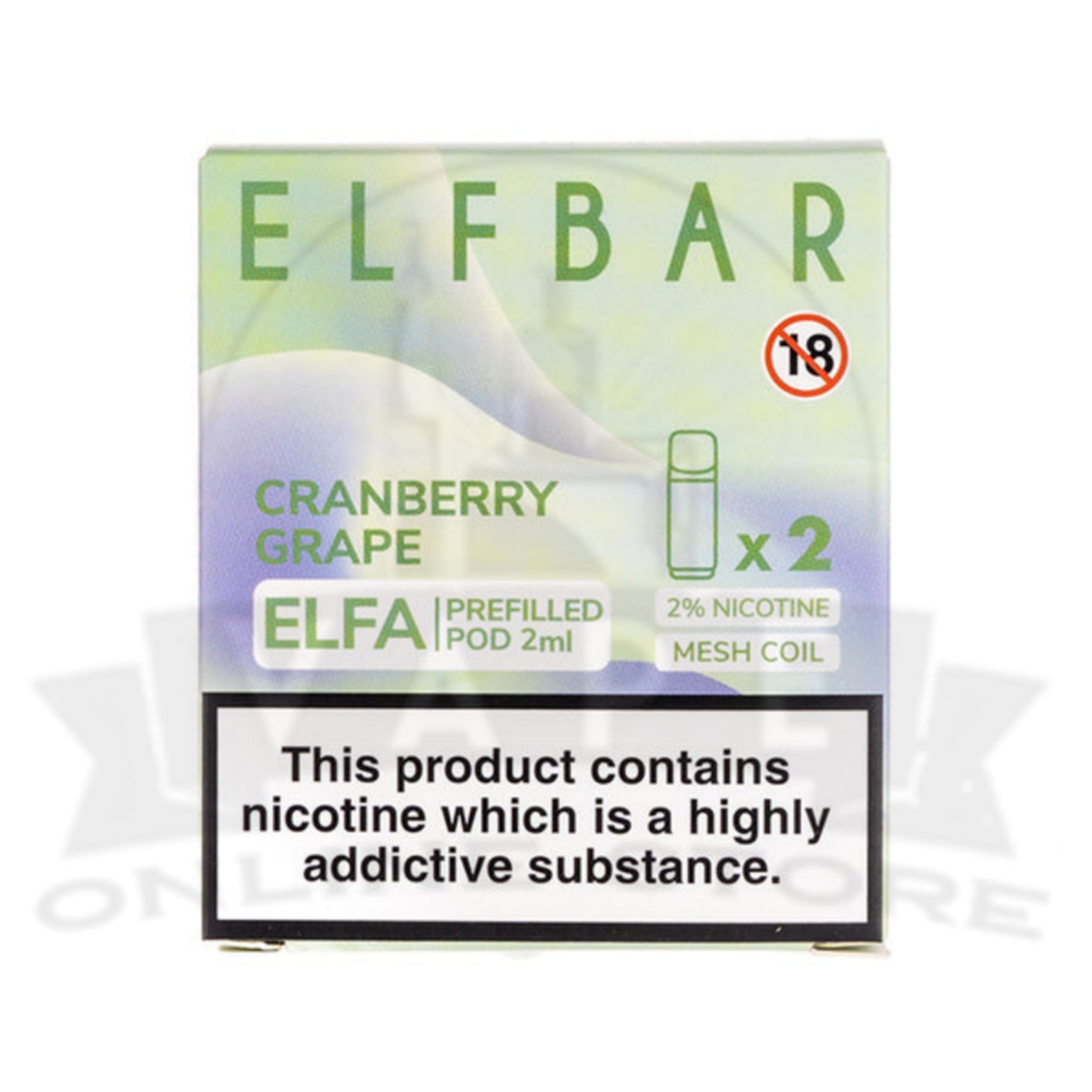 Cranberry Grape Elfa Pre-filled Pods By Elf Bar