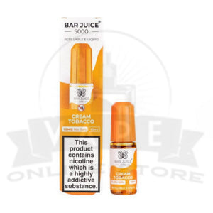 Cream Tobacco Bar Juice 5000 Nic Salt E-Liquid | 5 for £10