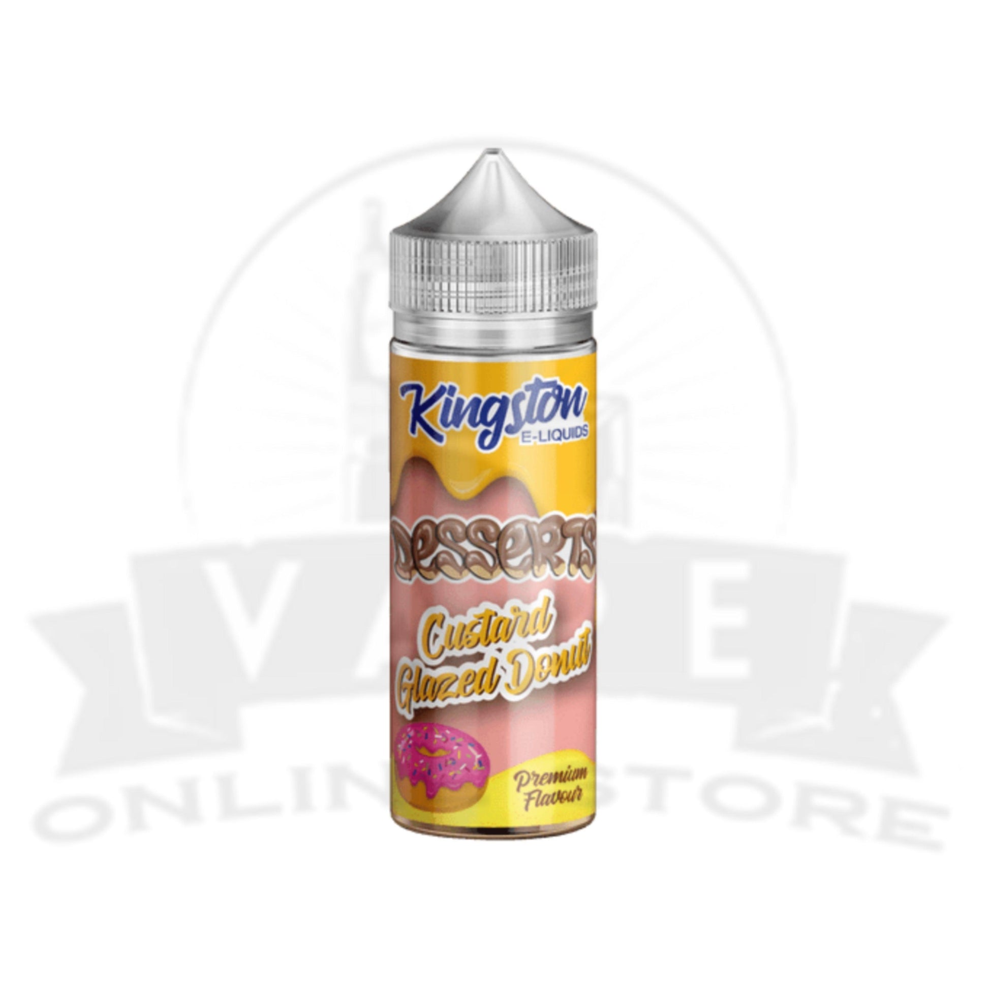 Custard Glazed Donut Kingston Desserts 100ML E-Liquid Shortfills