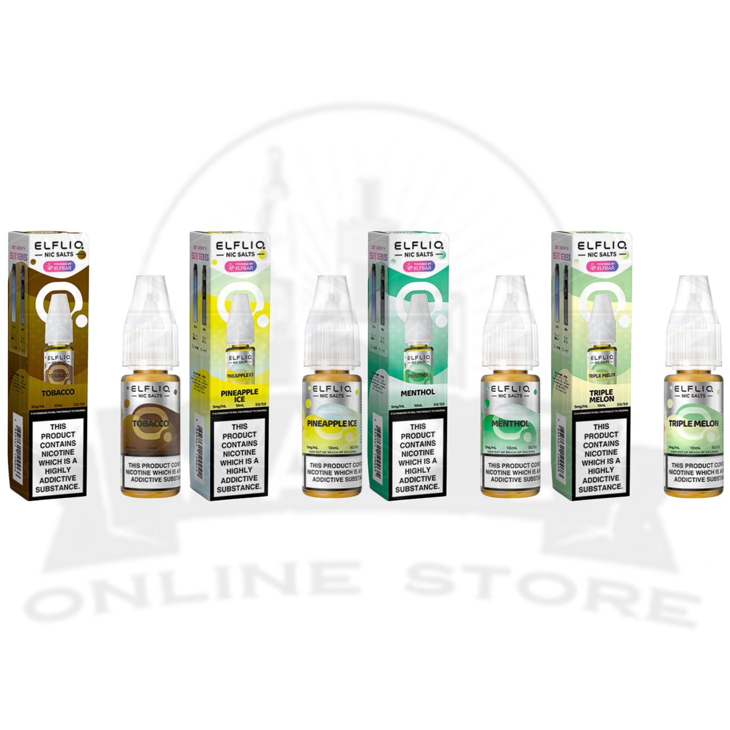 Elf Bar ElfLiq 10ml 5mg Nic Salts E-Liquids
