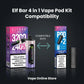 elfbar 4 in 1 vape pod kit compatible