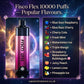 List of popular Fisco Flex 10000 puffs flavours including blue razz cherry, watermelon ice, and triple mango