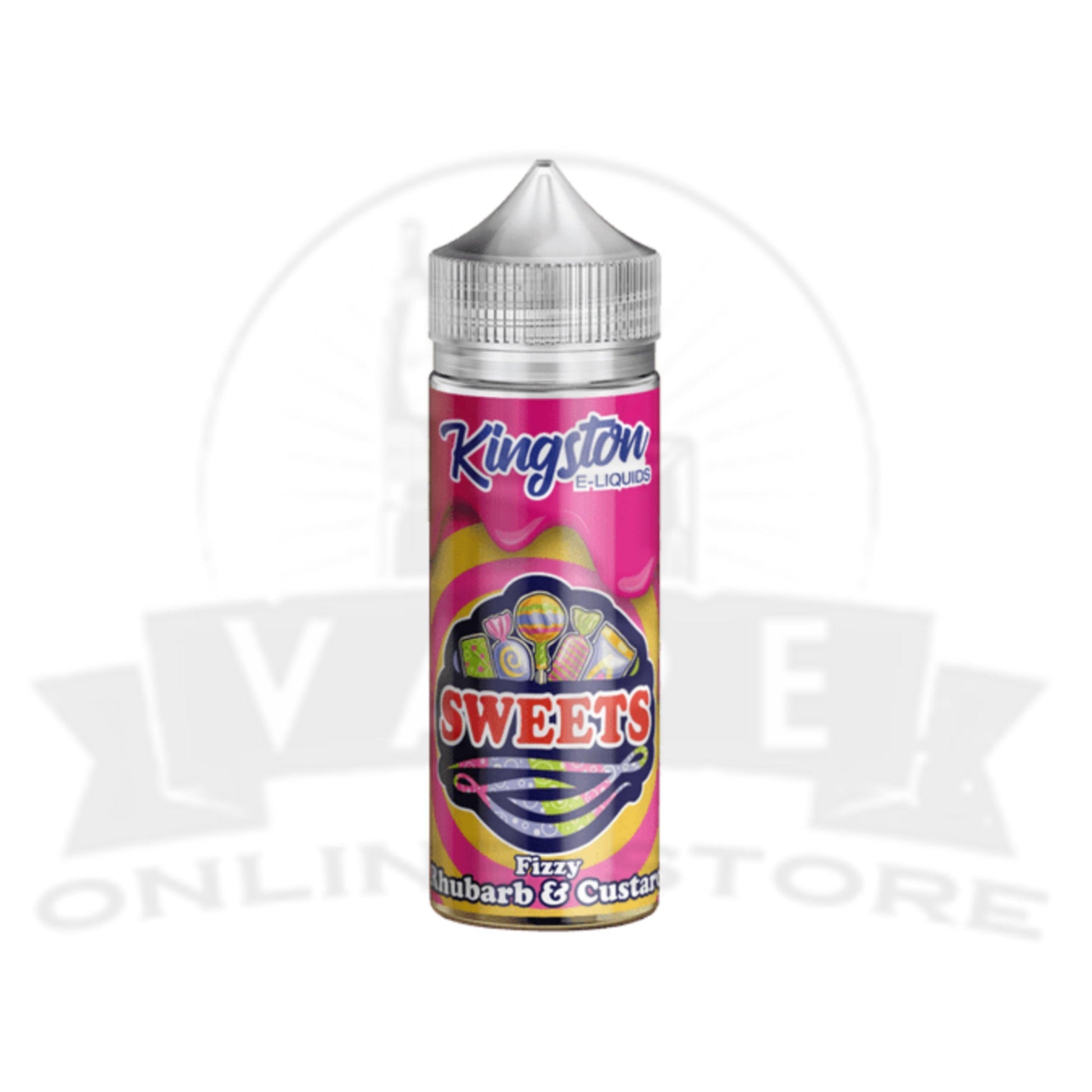 Fizzy Rhubarb And Custard Kingston Sweets 100 ML E-Liquid Shortfills