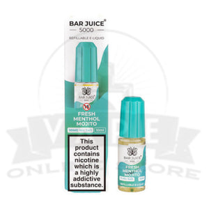 Fresh Menthol Mojito Bar Juice 5000 Nic Salt E-Liquid | 5 for £10