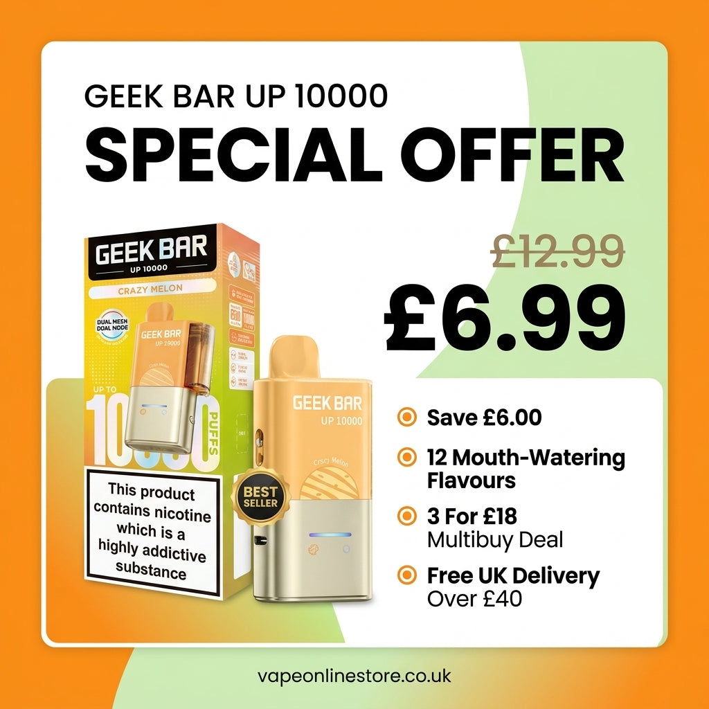 Geek Bar UP 10000 Pod Kit | 3 for £18 UK