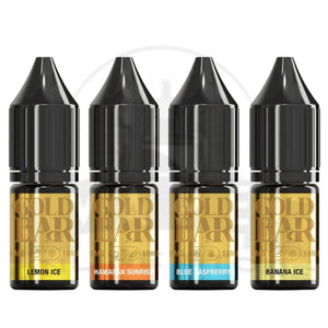Gold Bar Nic Salts 10ml E-Liquid | 5 for £10 Mix & Match