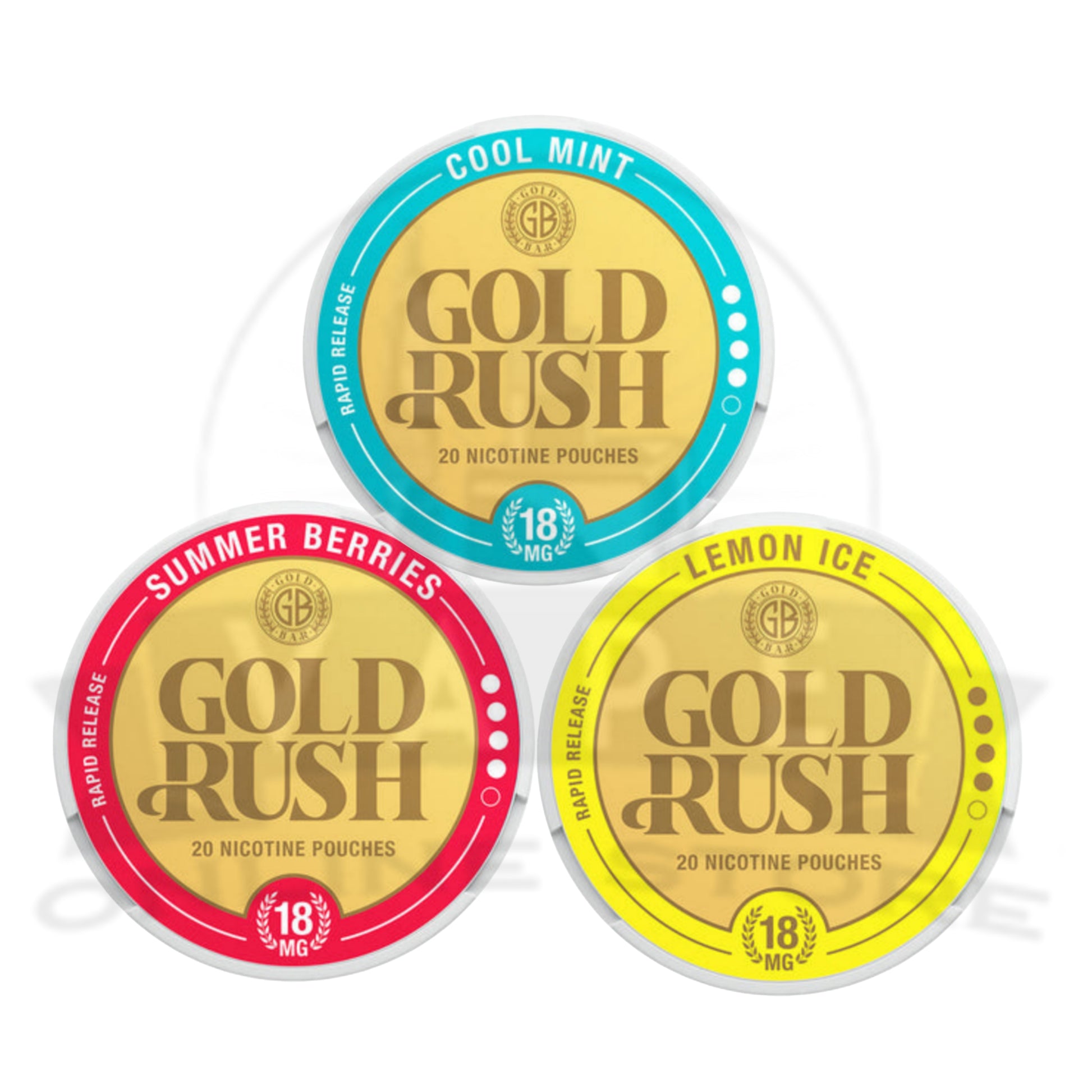 Gold Bar Gold Rush Nicotine Pouches | Pack of 3