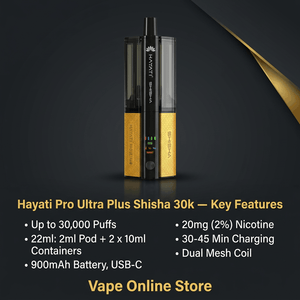 Hayati Pro Ultra Plus Shisha 30k Prefilled Pod Kit