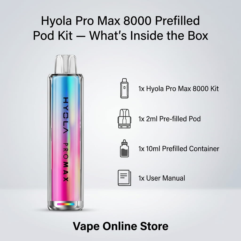 Hyola Pro Max 8000 Prefilled Pod Kit – Any 3 For £27