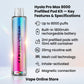 hyola pro max 8000 prefilled pod kit key features specifications