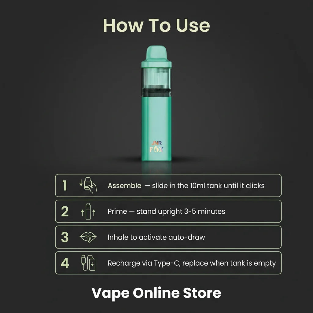 JNR Fox 10k Puffs Prefilled Pod Vape Kit
