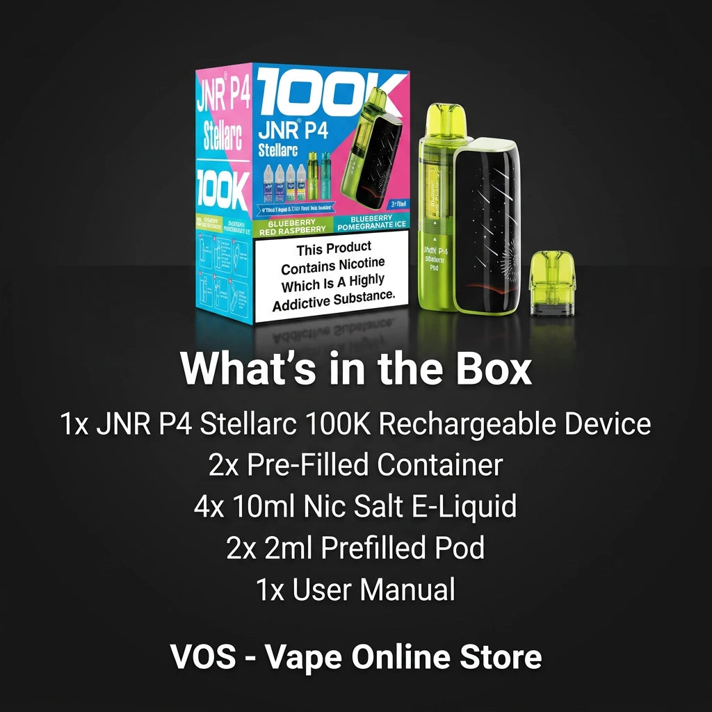 JNR P4 Stellarc 100K Puff Refillable Pod Kit | 100k Puff Vape