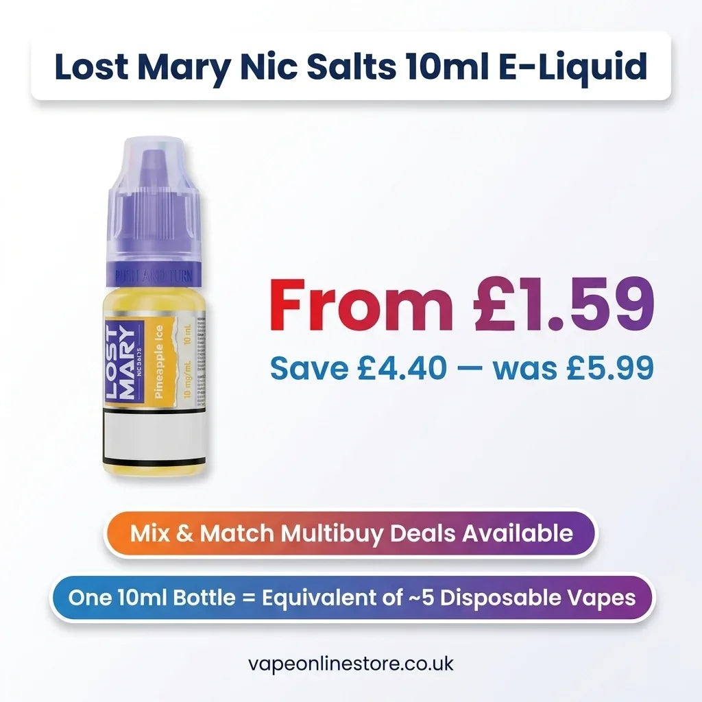 Lost Mary Nic Salts 10ml E-Liquid | 10 & 20mg From £1.59