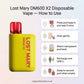 lost mary dm600 x2 disposable vape how to use