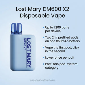 Lost Mary Dm600 X2 Pod Vape Kit | Buy 1 Get 1 Free Vape