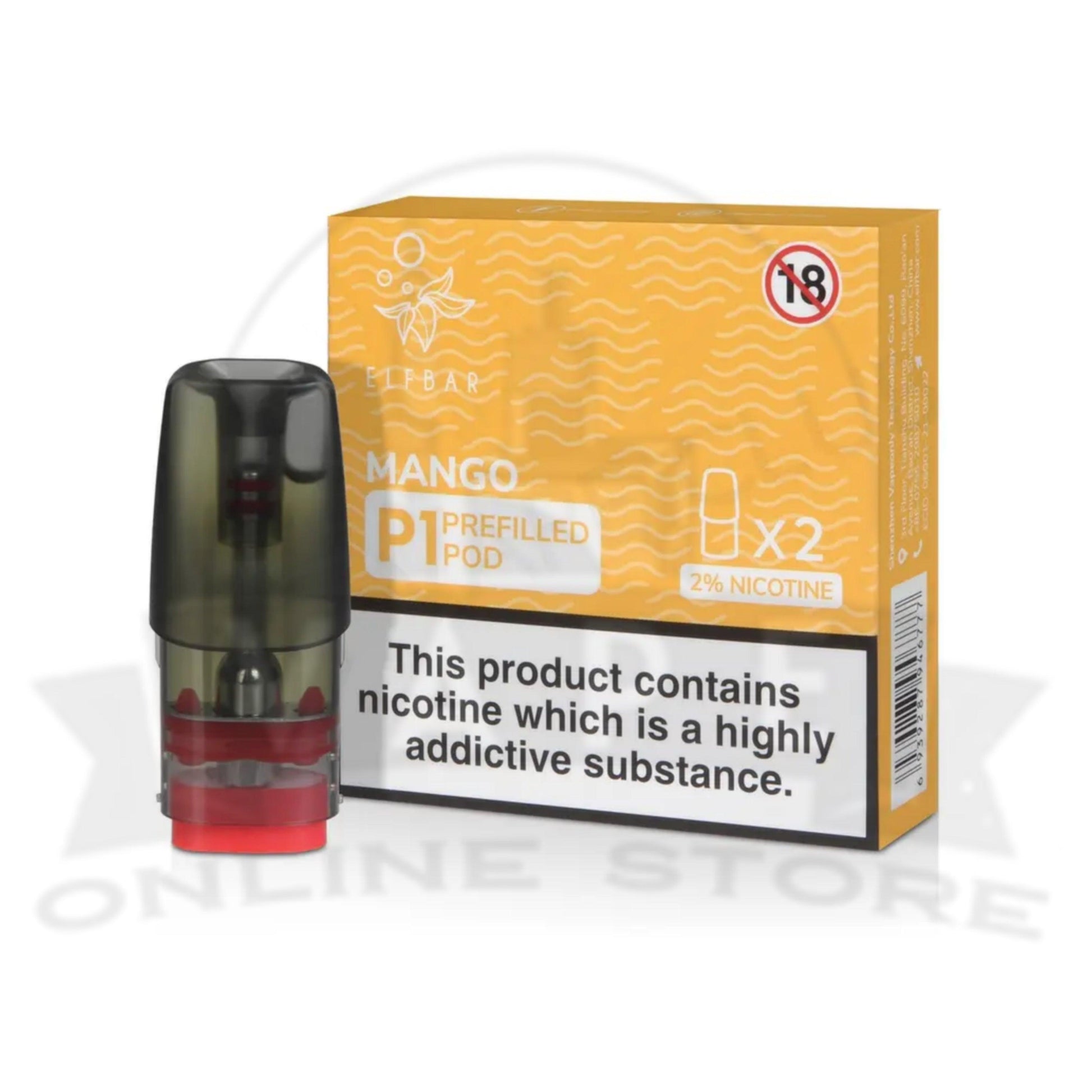 Mango Elf Bar Mate P1 Prefilled Pod | Retails & Wholesale