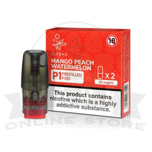 Mango Peach Watermelon Elf Bar Mate P1 Prefilled Pod | Retails & Wholesale