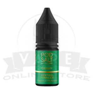 Menthol Tobacco Pod Salt Origin 10ml Nic Salts