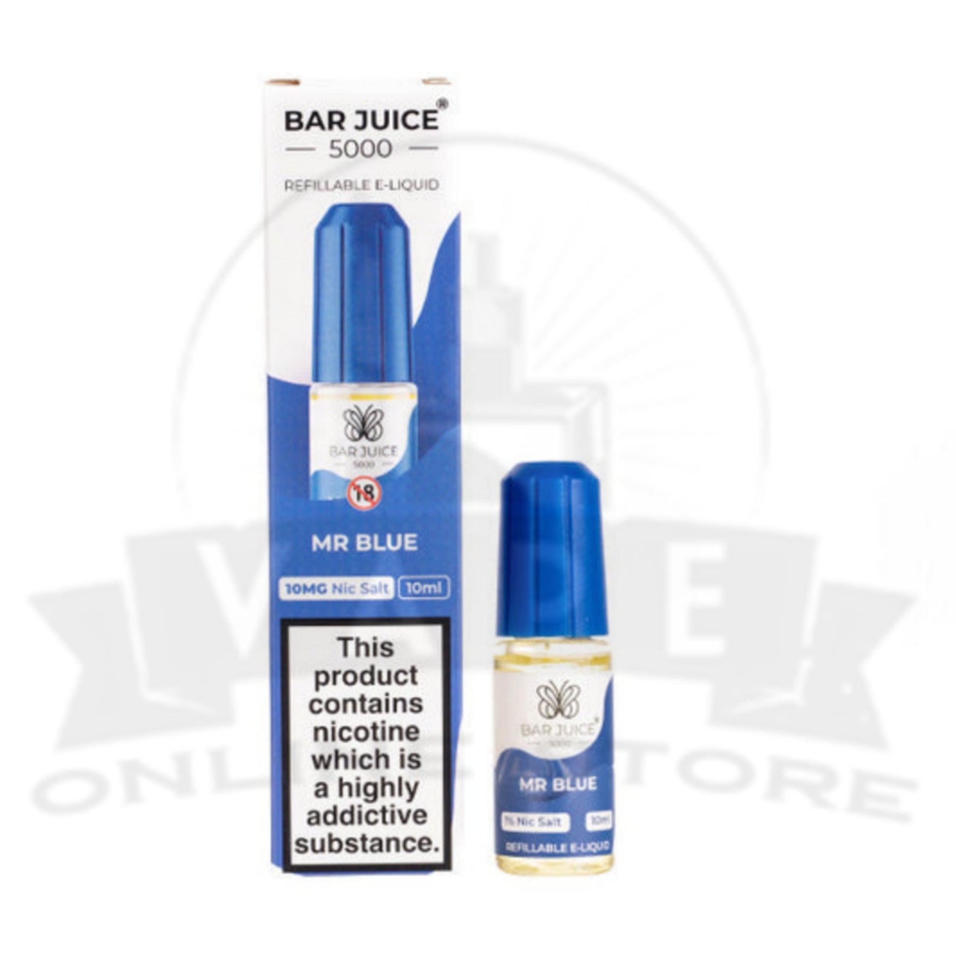 Mr Blue Bar Juice 5000 Nic Salt E-Liquid | 5 for £10