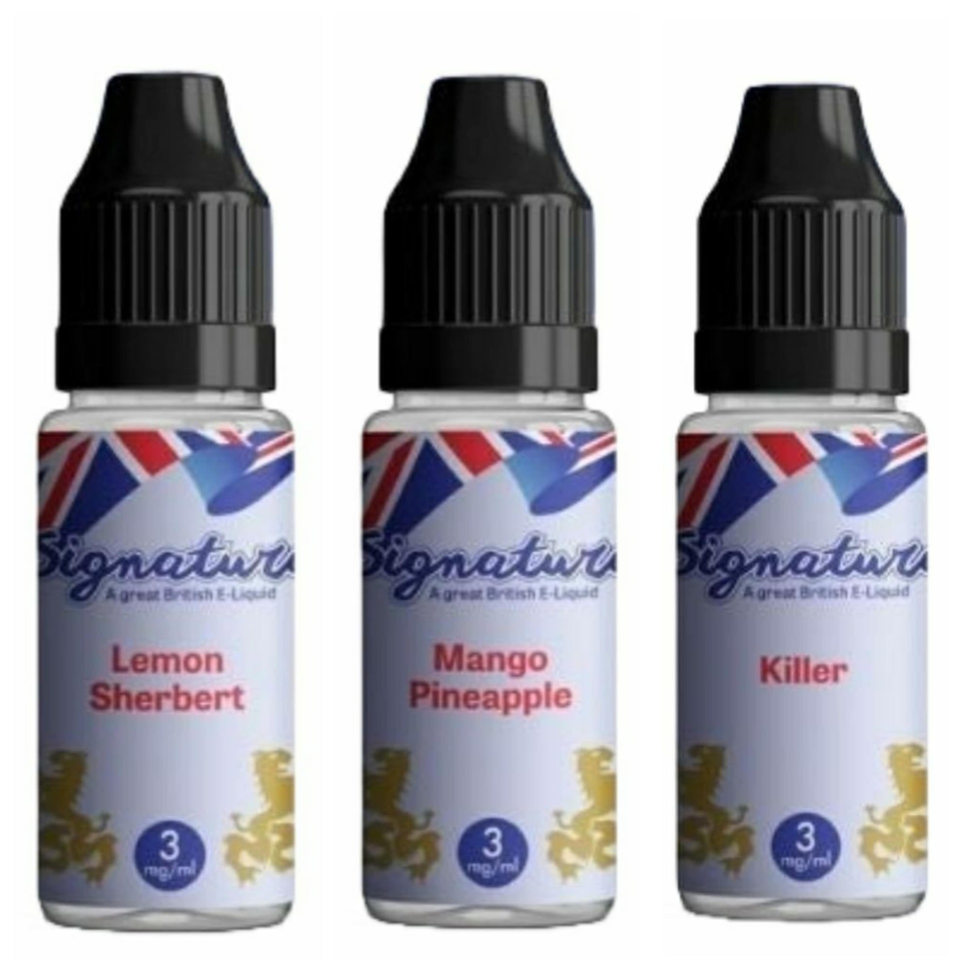 Pack Of 3 Signature 10ml E-Liquid | All Flavours In Stock