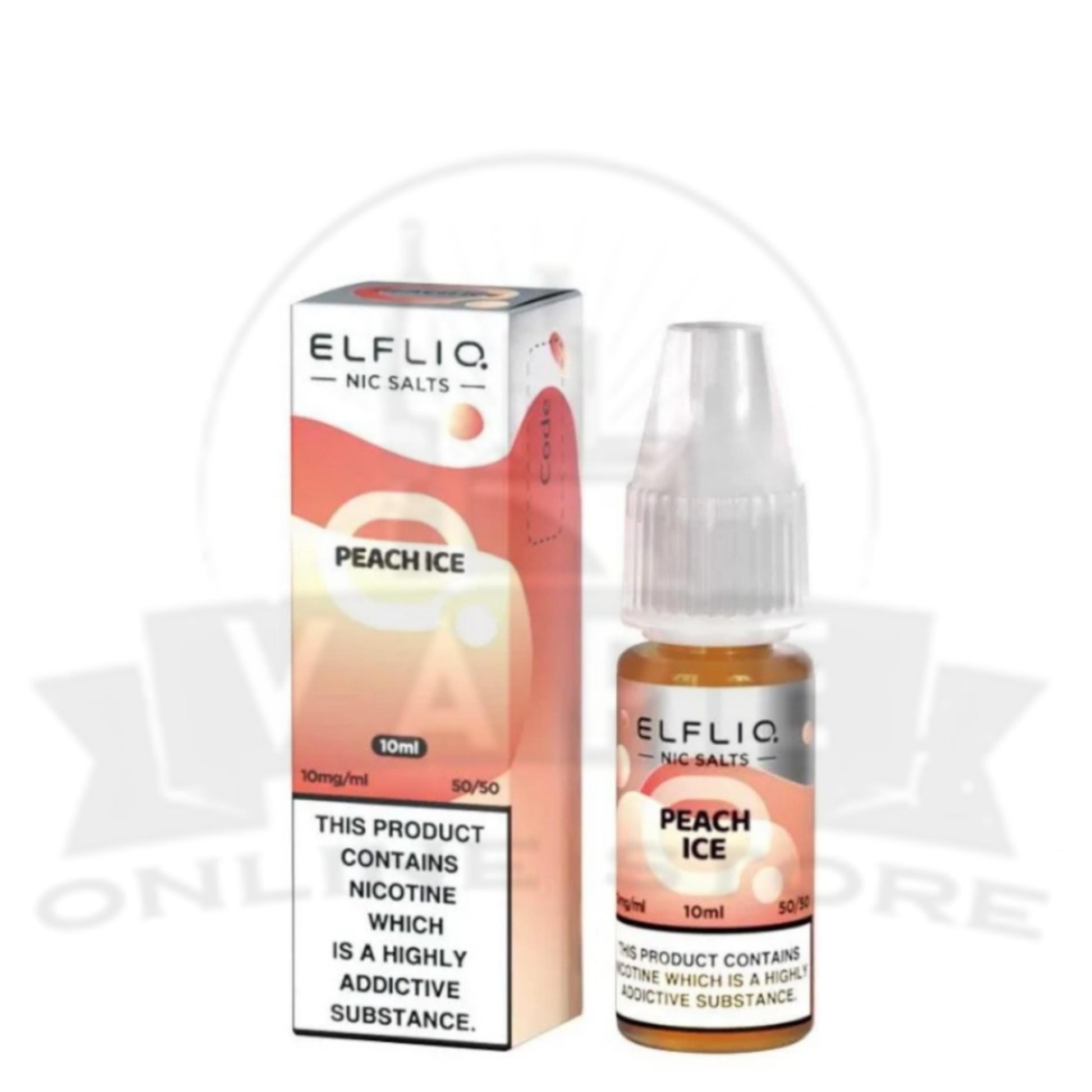 Peach Ice Elf Bar Elfliq 10ml Nic Salt | 5 for £10