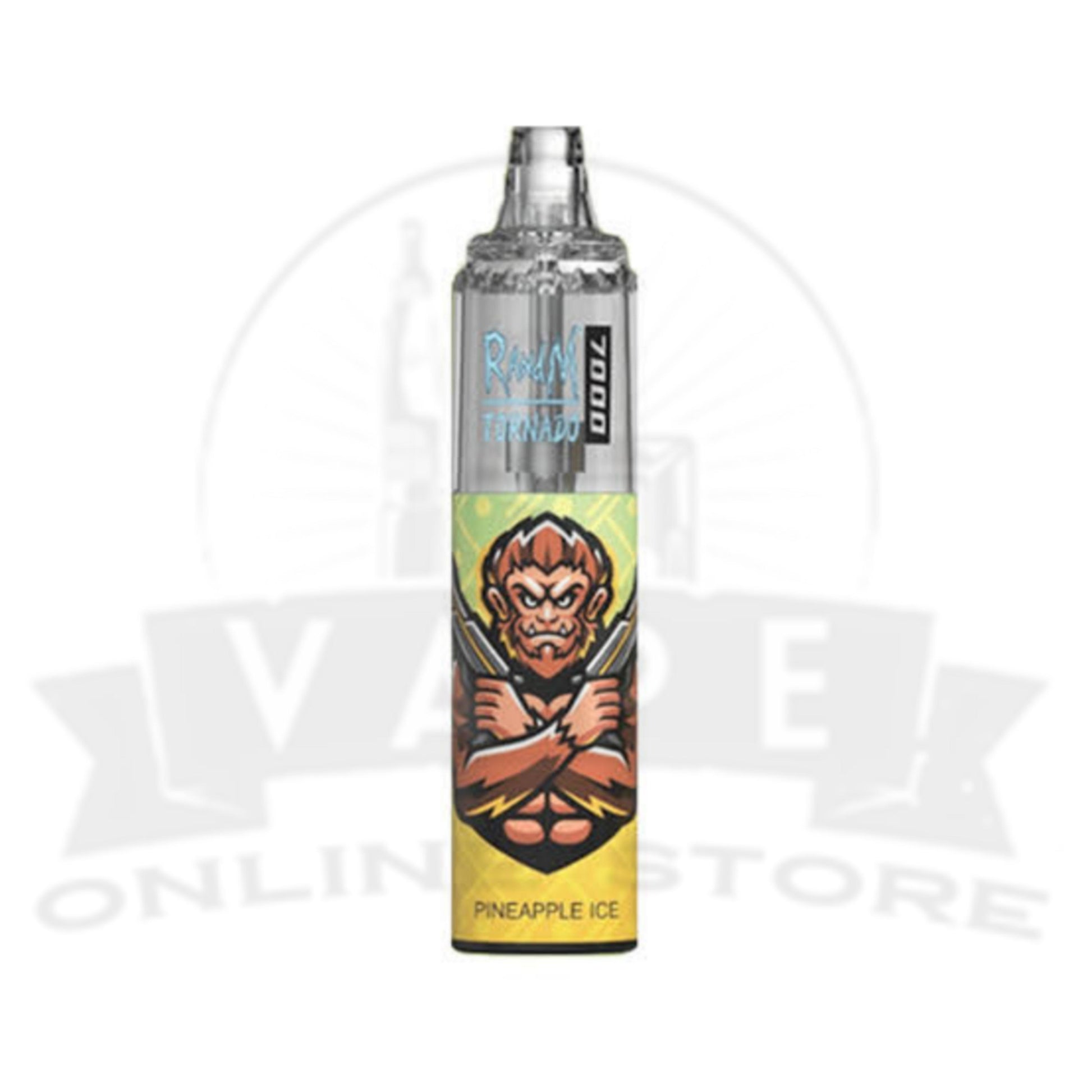 Pineapple Ice RandM Tornado 7000 Puffs Disposable Vape