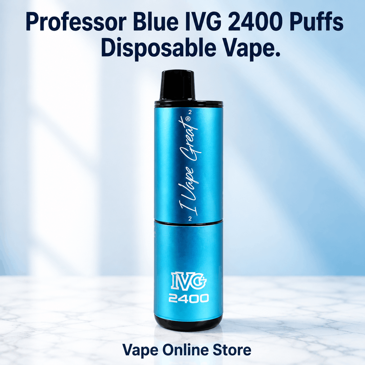Professor Blue IVG 2400 Puffs Reusable Disposable Vape Kit