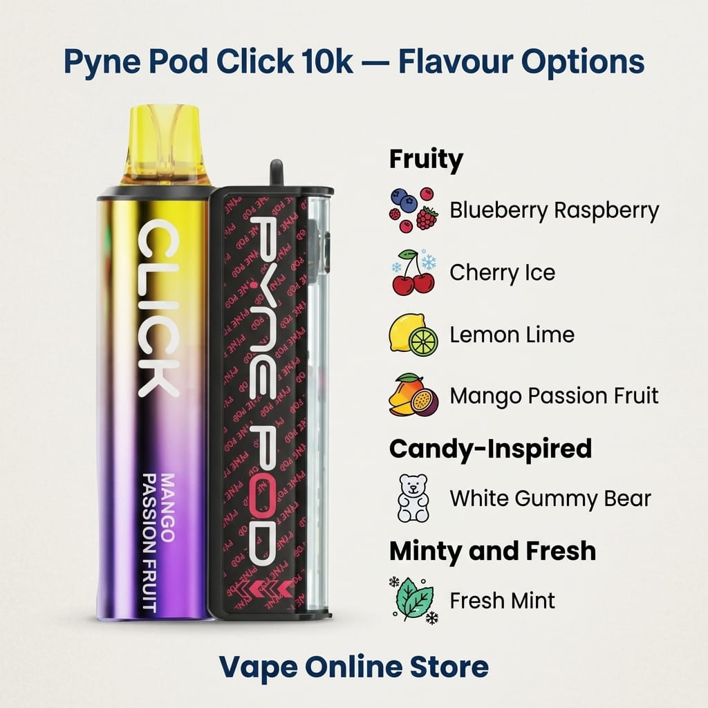 Pyne Pod Click 10k Prefilled Vape Kit | Only 3 For £21