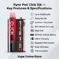 pynepod click 10k prefilled vapekit key features specifications