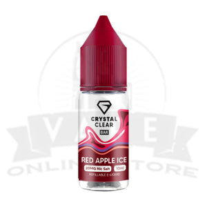 Red Apple Ice Crystal Clear 10ml Nic Salt | Best Prices