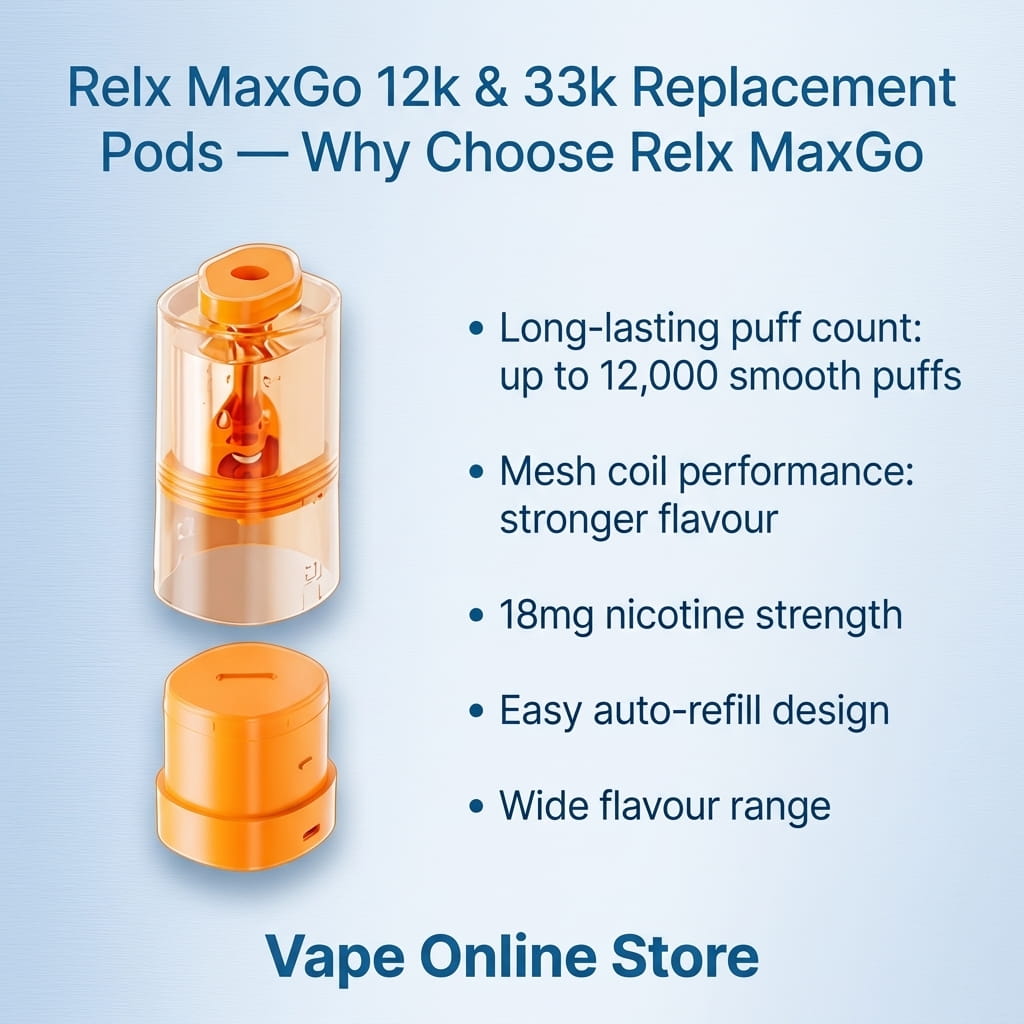 RELX MaxGo Replacement Pods | Clearance Price