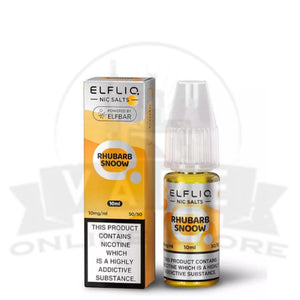 Rhubarb Snoow Elf Bar Elfliq 10ml Nic Salt | 5 for £10