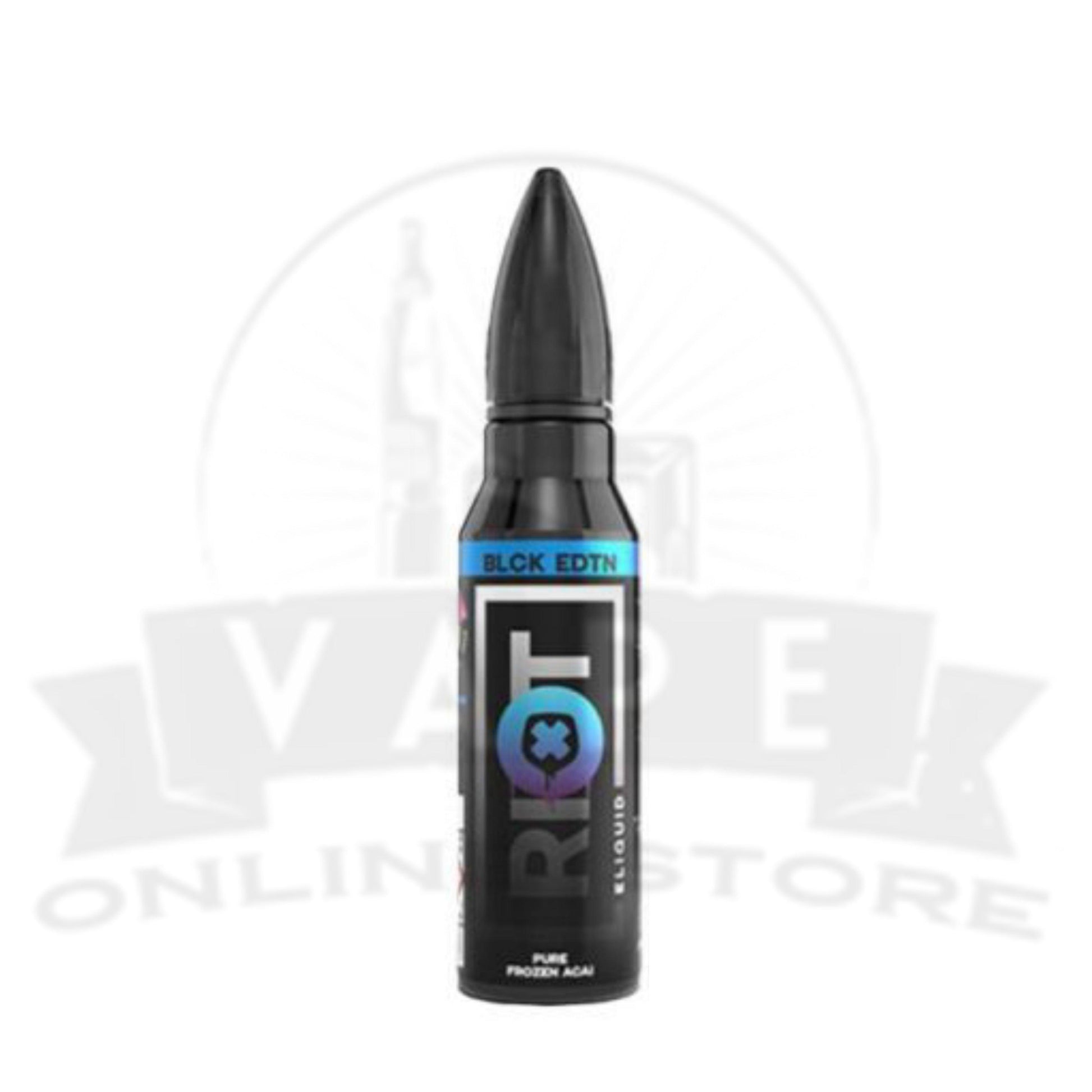 Riot Squad Black Edition Pure Frozen Acai 50ml Shortfill E-Liquid | Pack Of 2