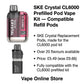 ske crystal cl6000 prefilled pod vapekit compatible refill pods