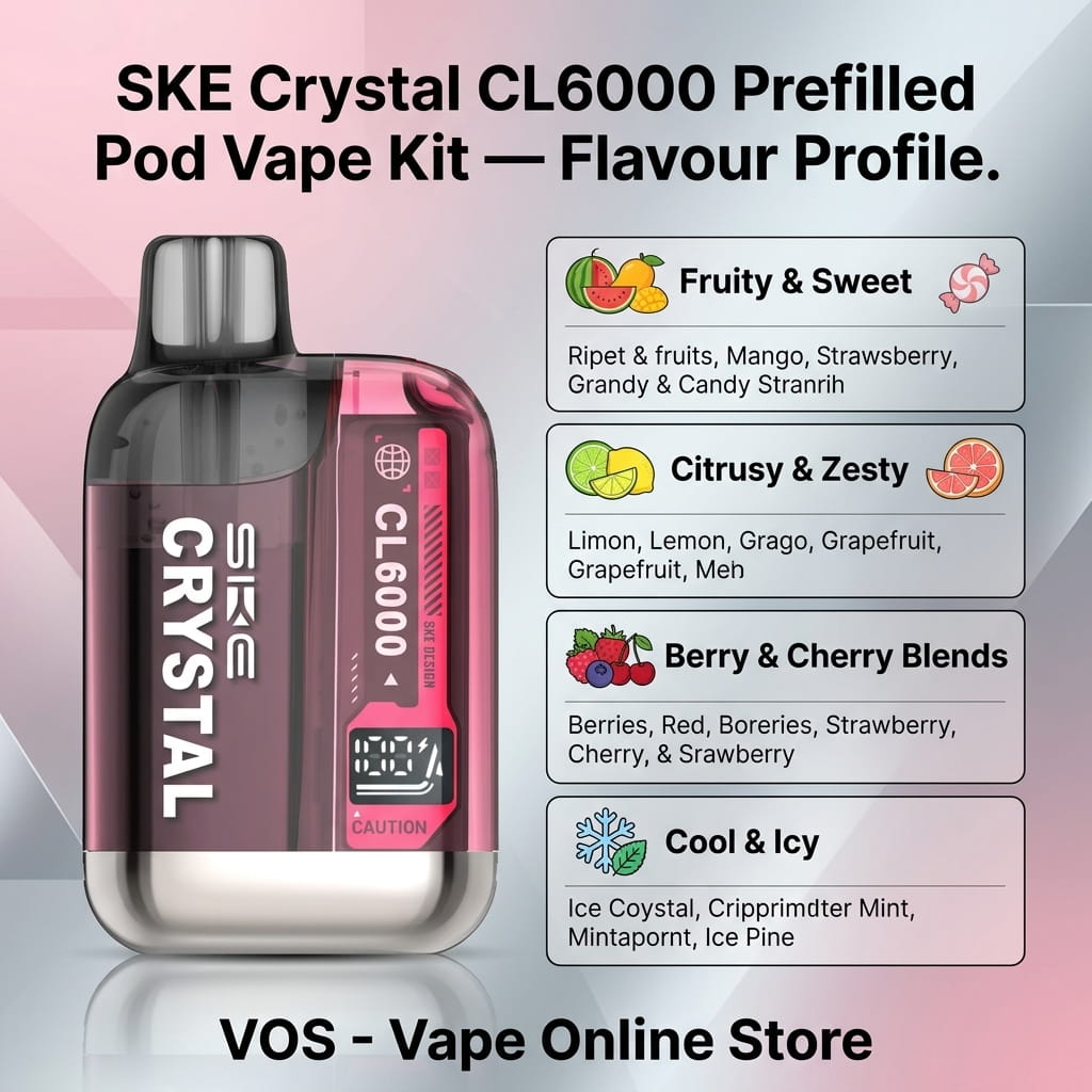 SKE Crystal CL6000 Prefilled Pod Vape Kit | Buy 1 Get 1 Free Vape