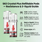 ske crystal plus refillable pods eliquid guide
