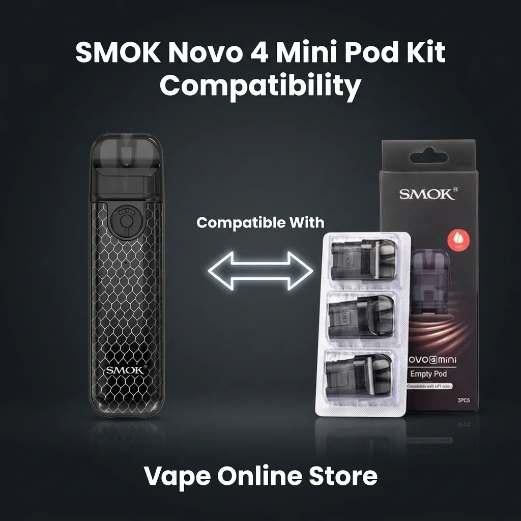 Smok Novo 4 Mini Pod Kit Price | Free 10ml E-Liquid